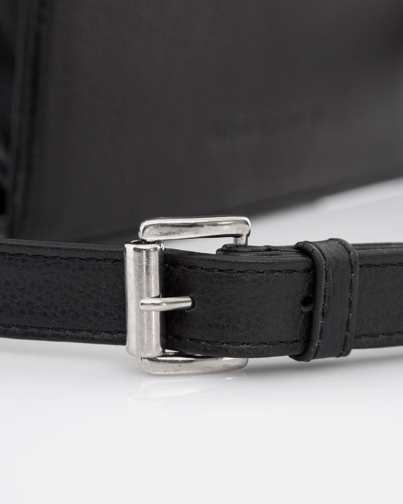 Basics Leather Mini Handbag Black