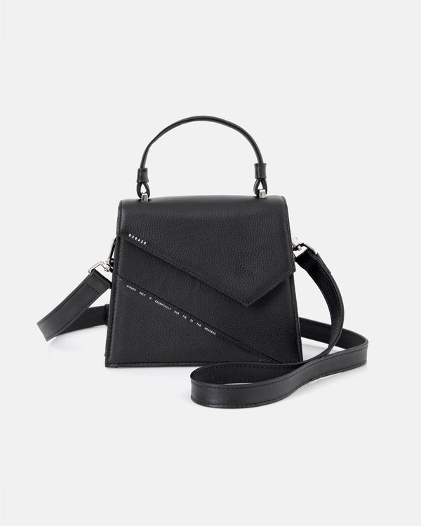 Basics Leather Mini Handbag Black
