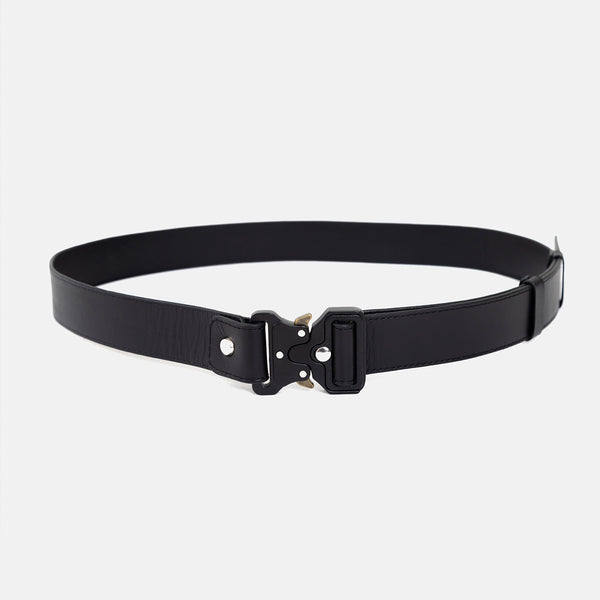 Basics Leather Belt Black